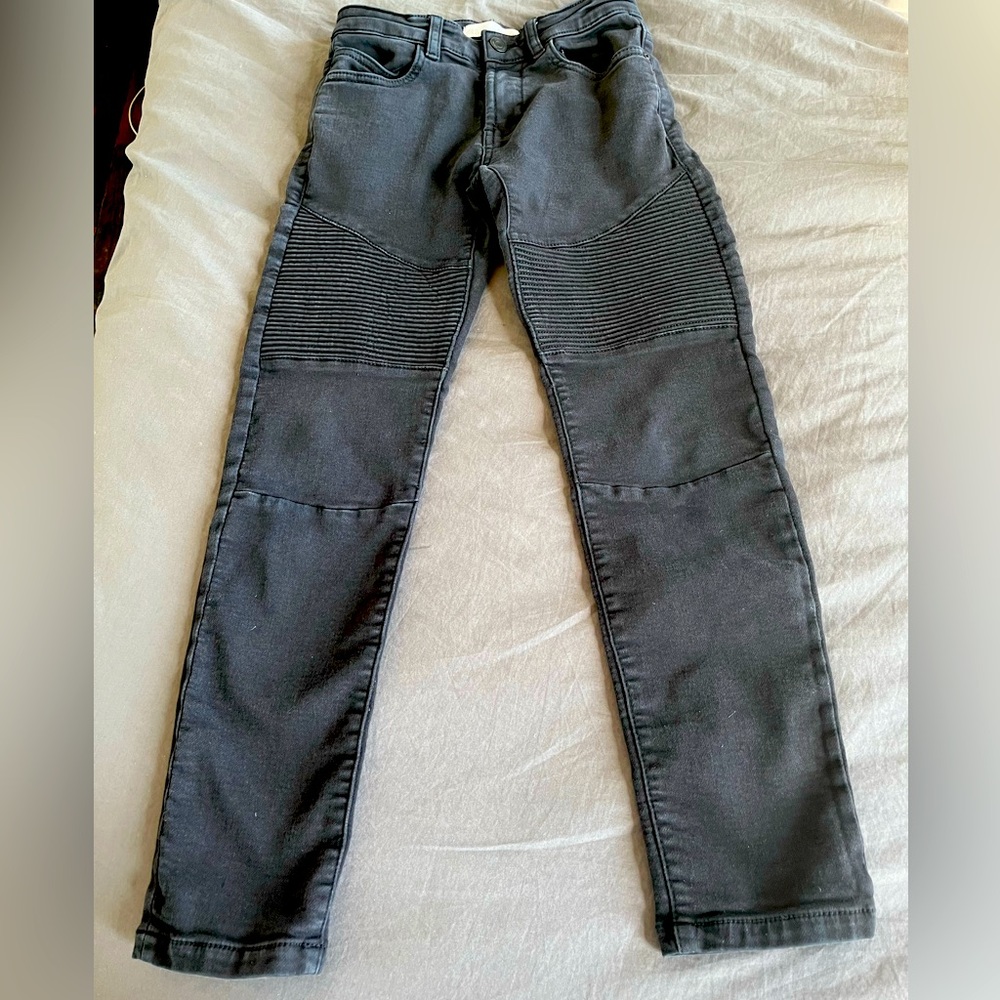 Boys black moto jeans size 9 by Zara UEC